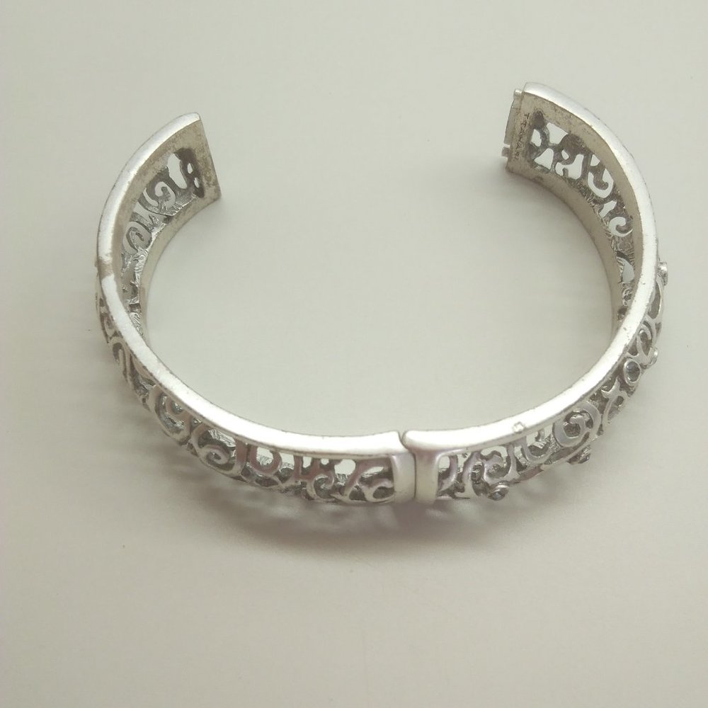 Pewter Filigree Clasp Bracelet